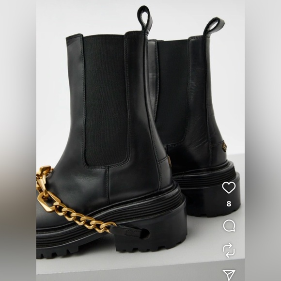 Sandro Leather chain link Chelsea boot - Picture 6 of 6